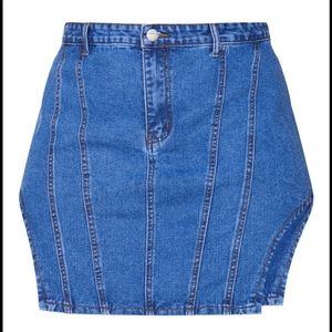 Fenty inspired denim skirt